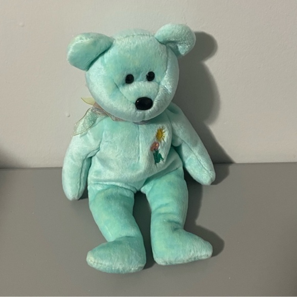 Ty Beanie Buddy Ariel The Teddy Bear Mint Green 2000